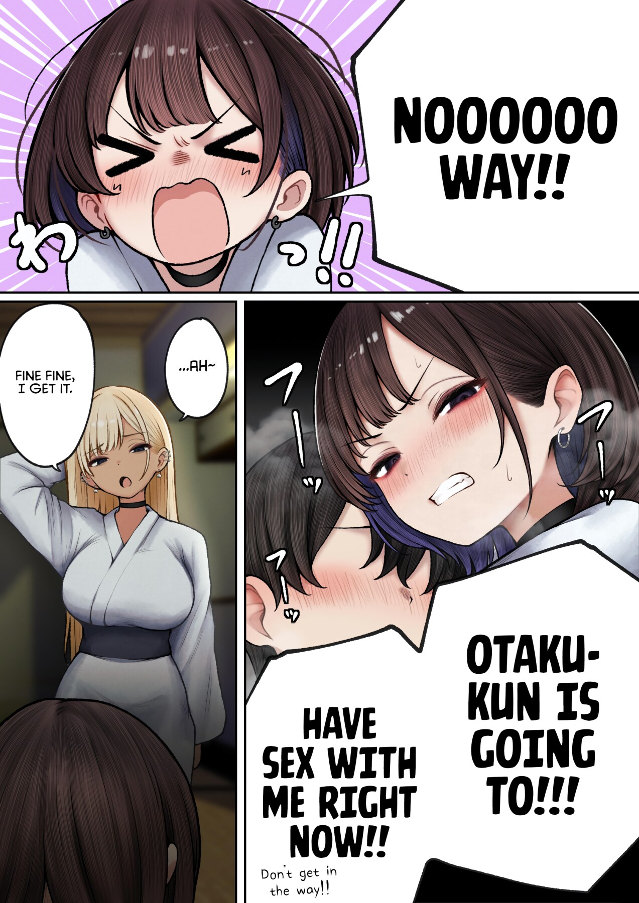 Hentai Manga Comic-The story of how my bedroom became my gyaru childhood friend's fuck-room: onsen ryokan book-Read-28